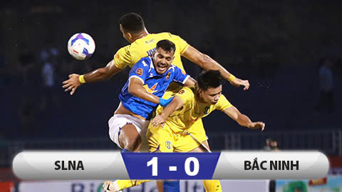 Kết quả SLNA 1-0 Bắc Ninh: Chơi hơn người, nhưng SLNA thắng rất nhọc nhằn!